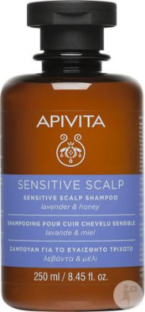 Picture of Apivita Soin des Cheveux Shampoing pour Cuir Chevelu Sensible - Lavande & Miel Flacon 250ml